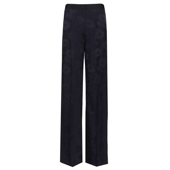 Forte_Forte Women Fluid Bouquet Jacquard High Waist Straight Pants